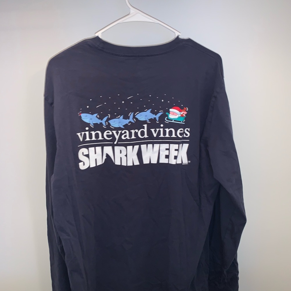 Vineyard Vines Men’s ‘Shark Week’ Long Sleeve Tee